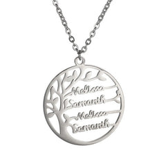Stainless steel Name Necklace - Silver - 7