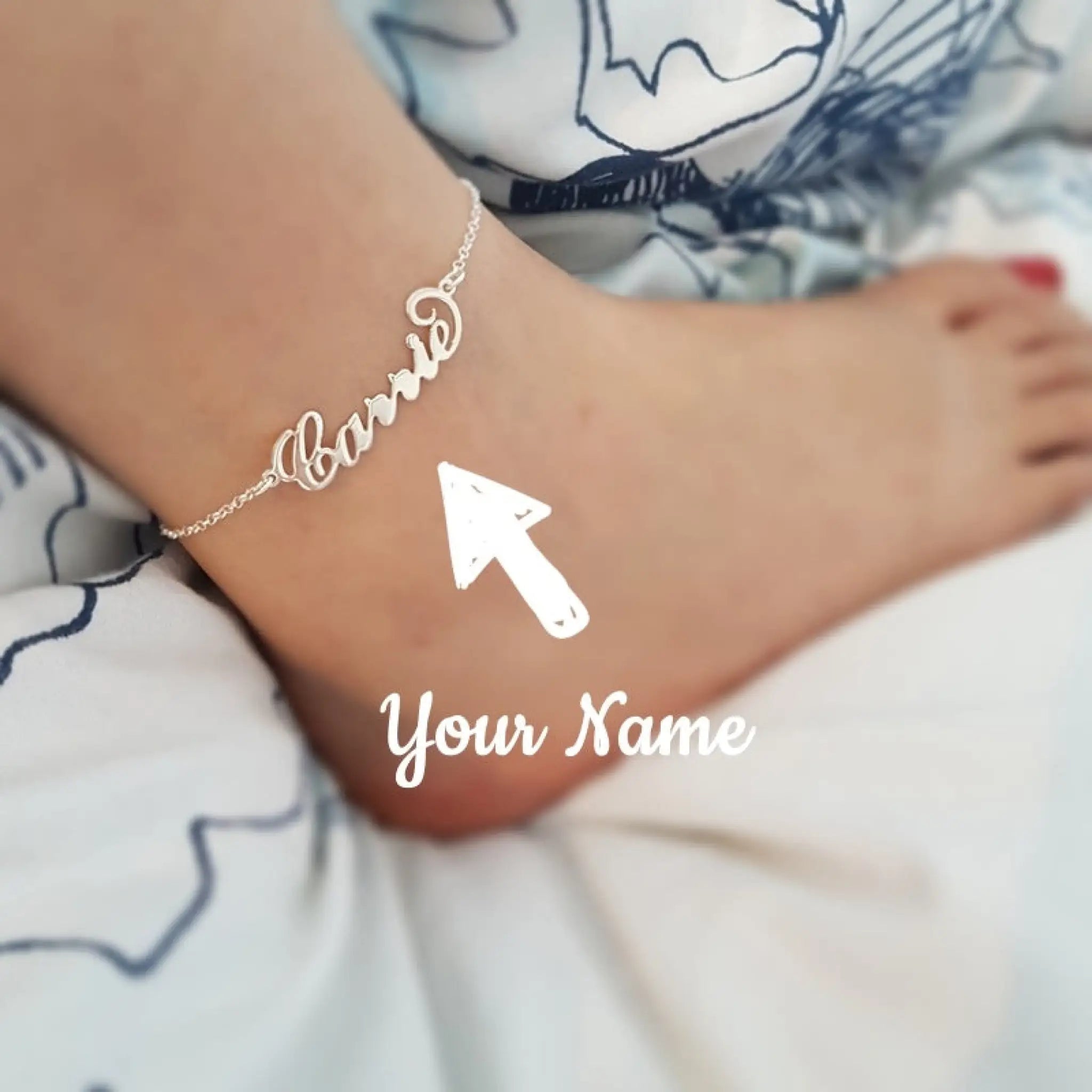 Summer Personalized Custom Name Anklets For Women Stainless Steel Cable Chain Gold Colour Sandy Beach Exquisite Jewelry