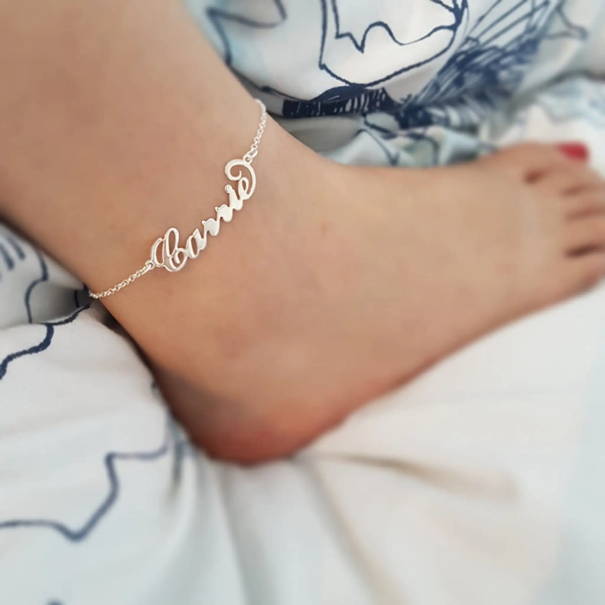 Summer Personalized Custom Name Anklets For Women Stainless Steel Cable Chain Gold Colour Sandy Beach Exquisite Jewelry