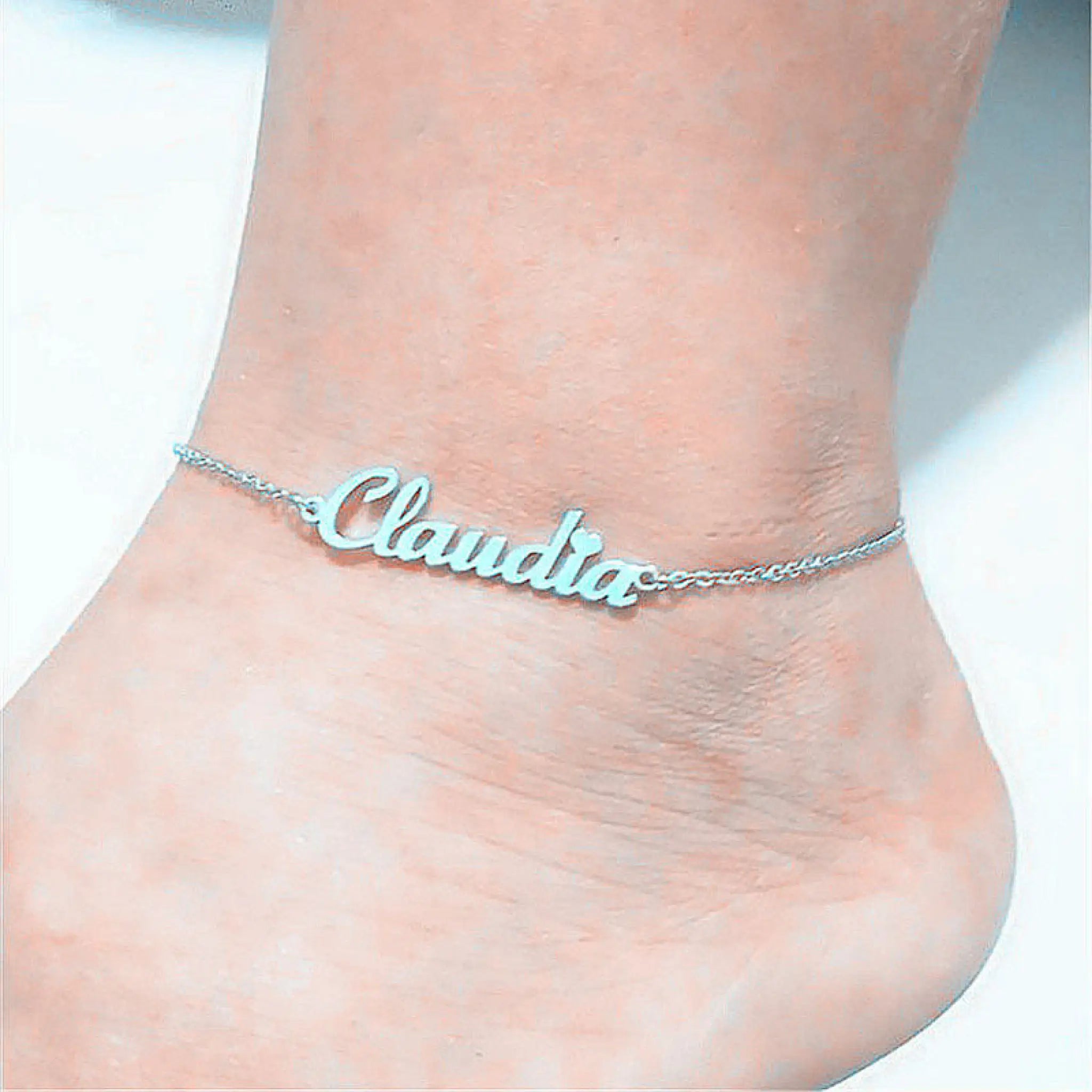 Summer Personalized Custom Name Anklets For Women Stainless Steel Cable Chain Gold Colour Sandy Beach Exquisite Jewelry