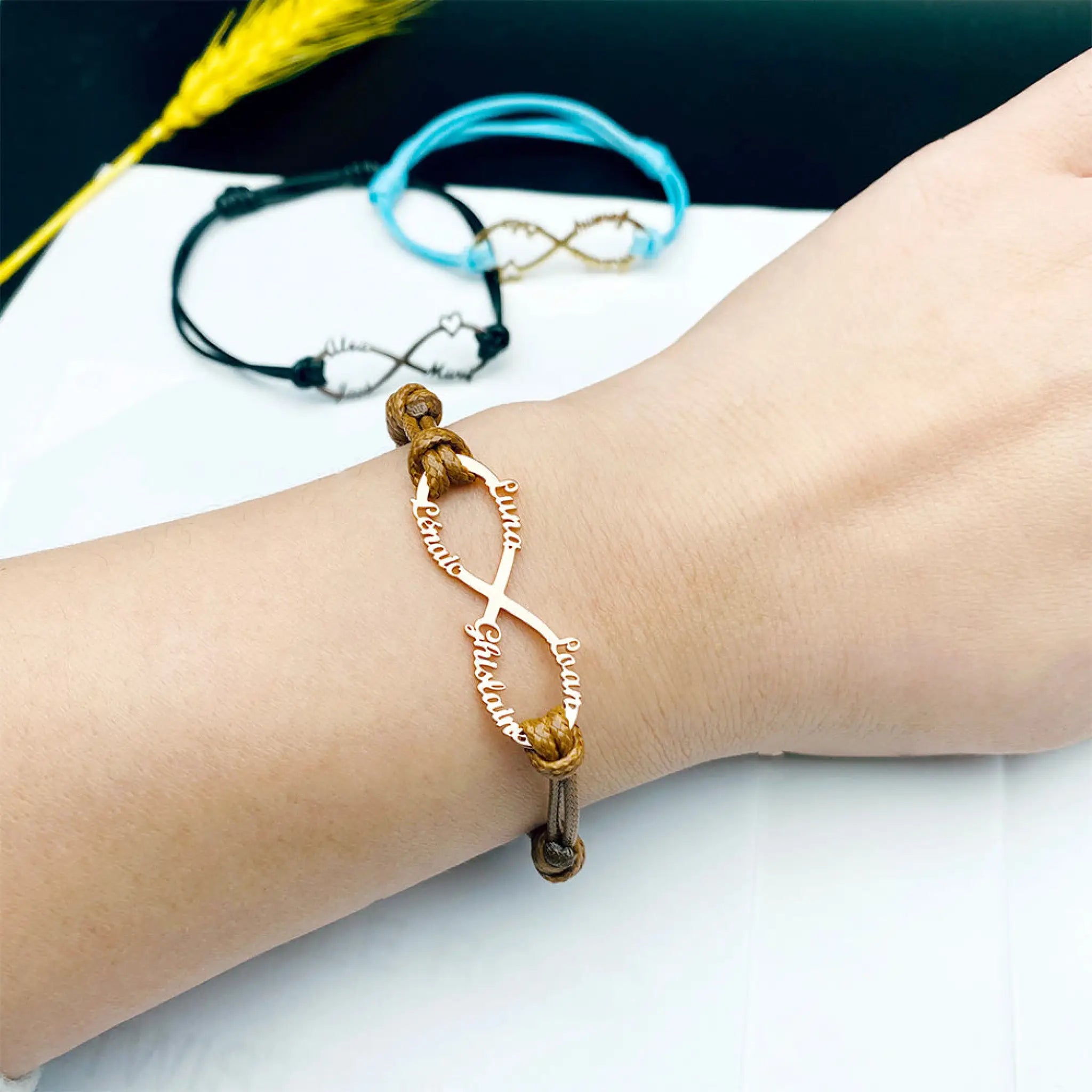 Tangula Personalized Name Bracelet Mom Infinity - 7