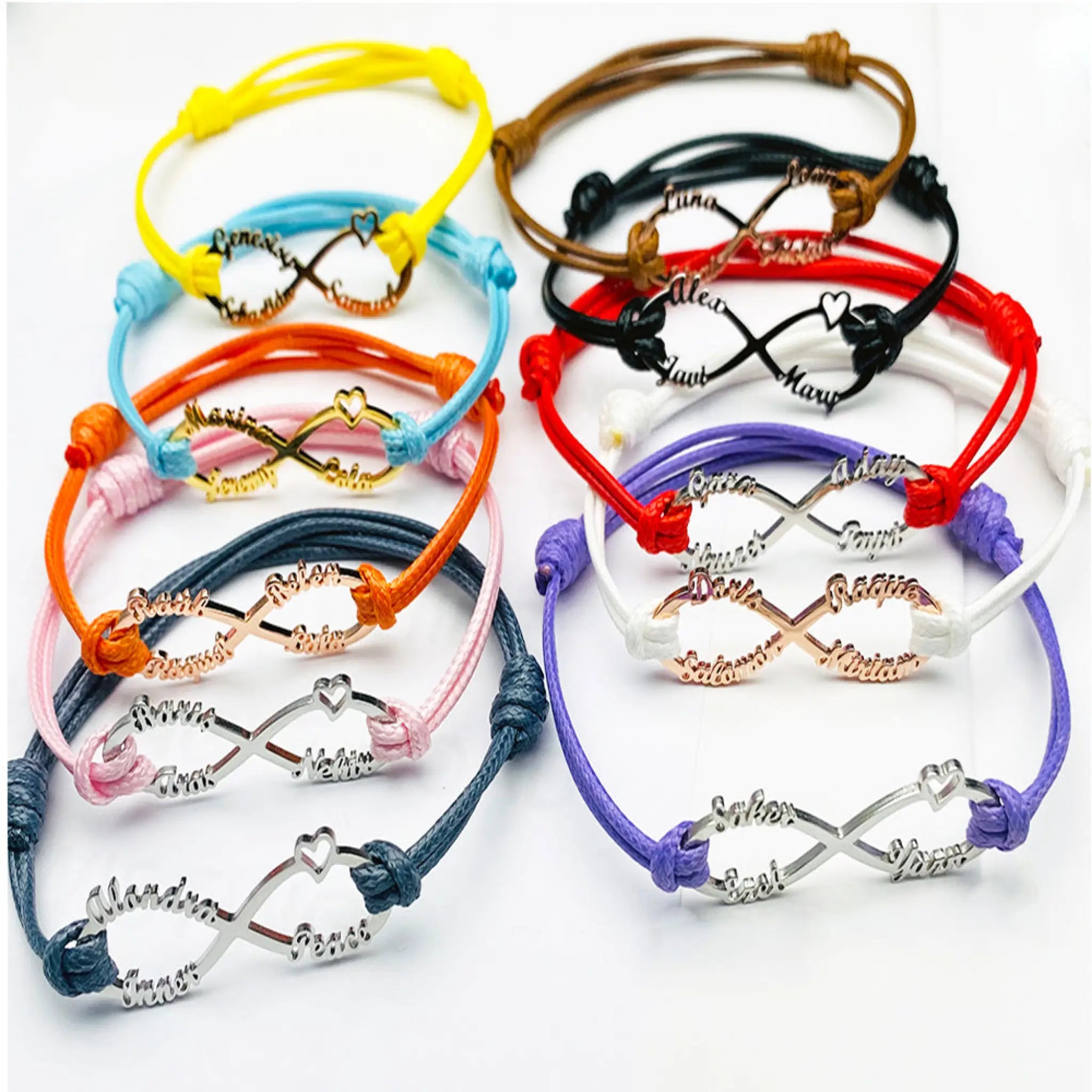 Tangula Personalized Name Bracelet Mom Infinity - 7