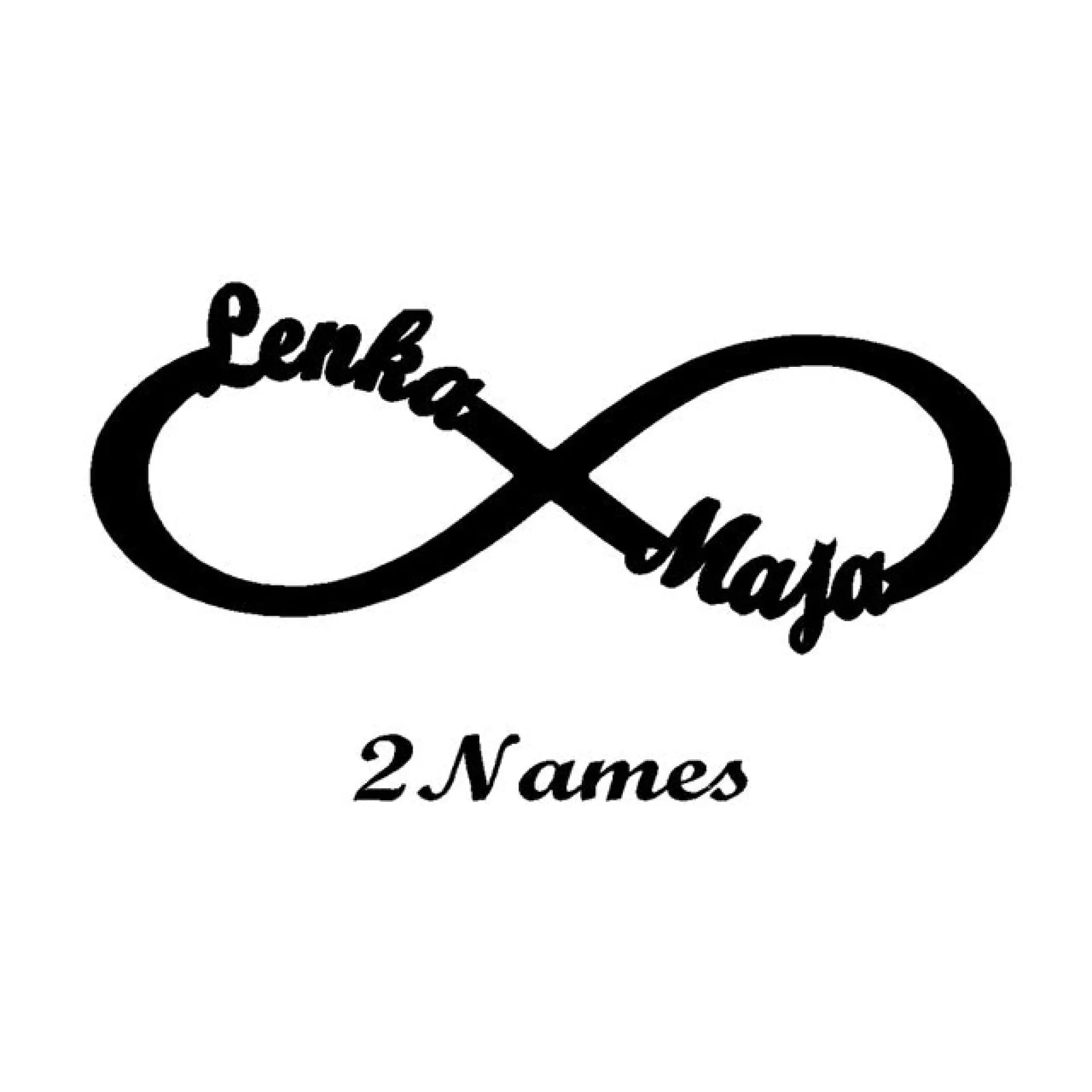 Tangula Personalized Name Bracelet Mom Infinity - Silver / 2Name - 7