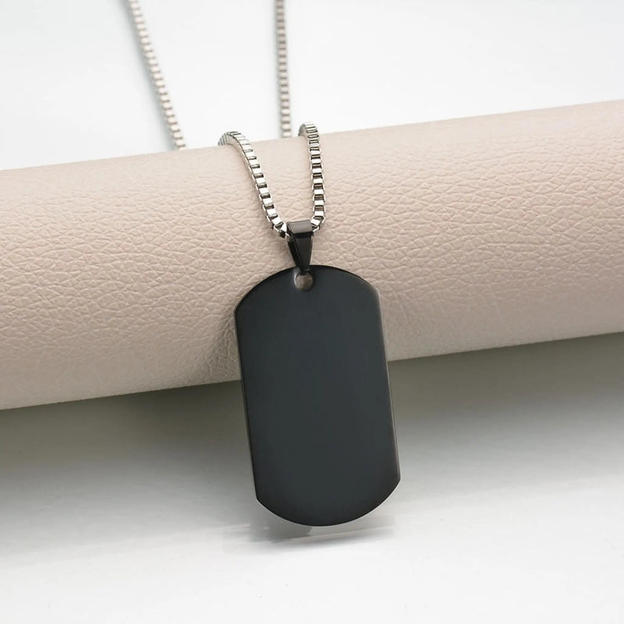 Titanium steel military brand stainless steel men’s necklace private custom dog brand name pendant offering lettering