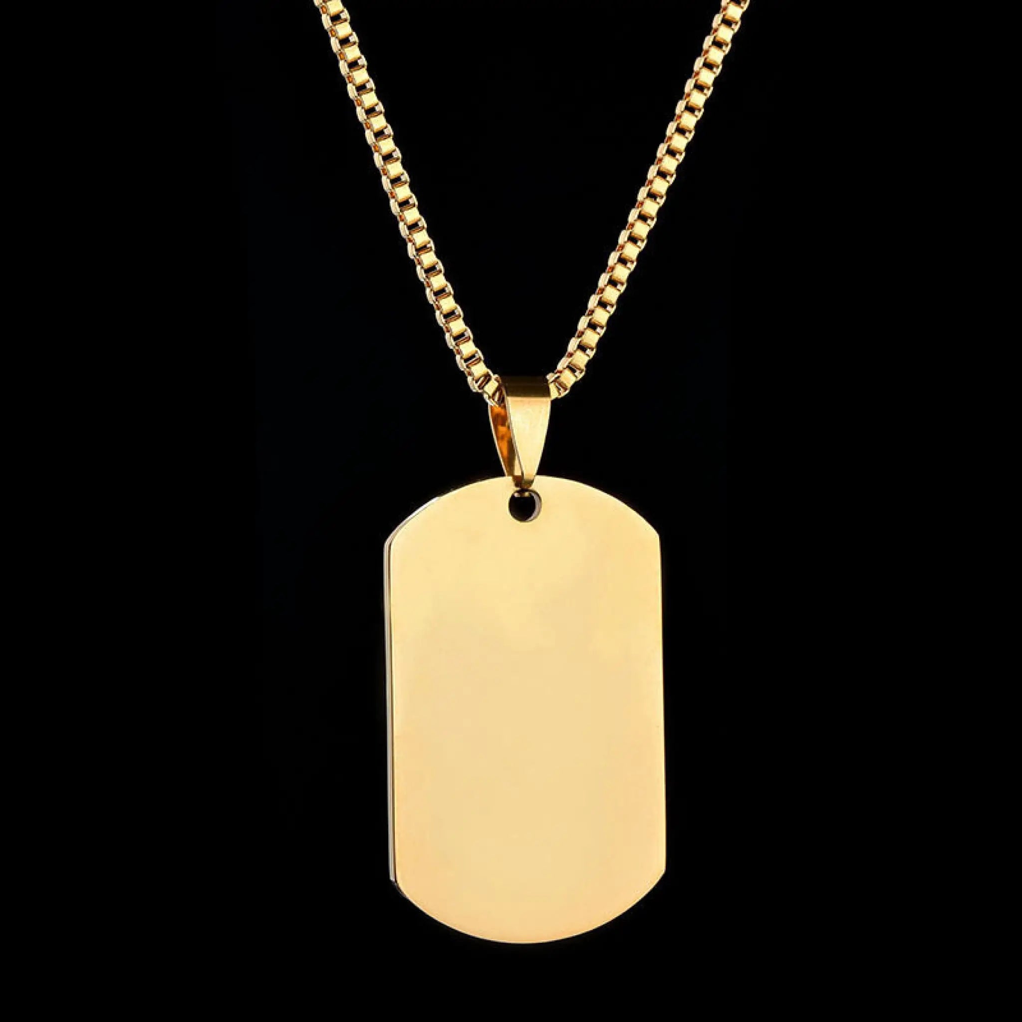 Titanium steel military brand stainless steel men’s necklace private custom dog brand name pendant offering lettering