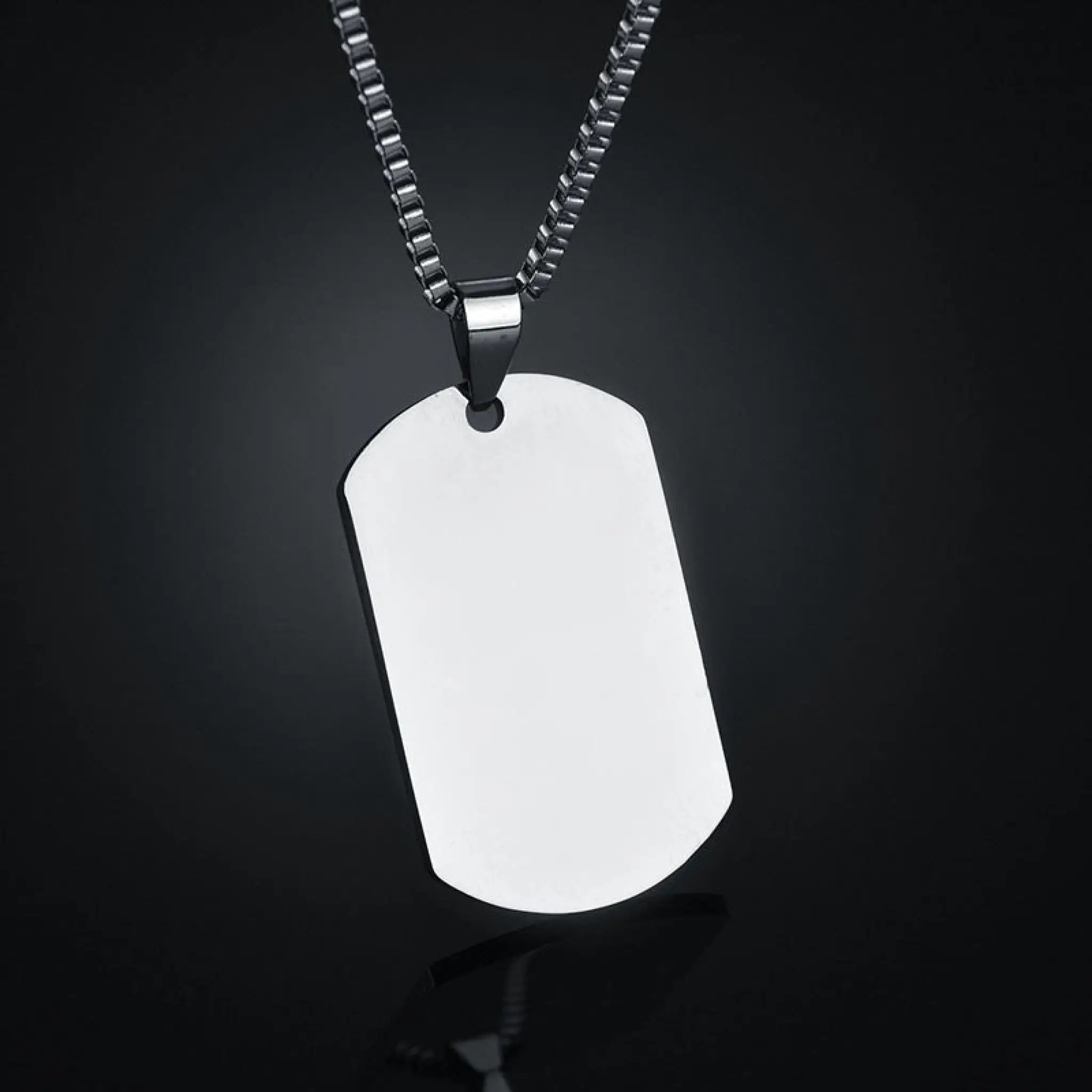 Titanium steel military brand stainless steel men’s necklace private custom dog brand name pendant offering lettering