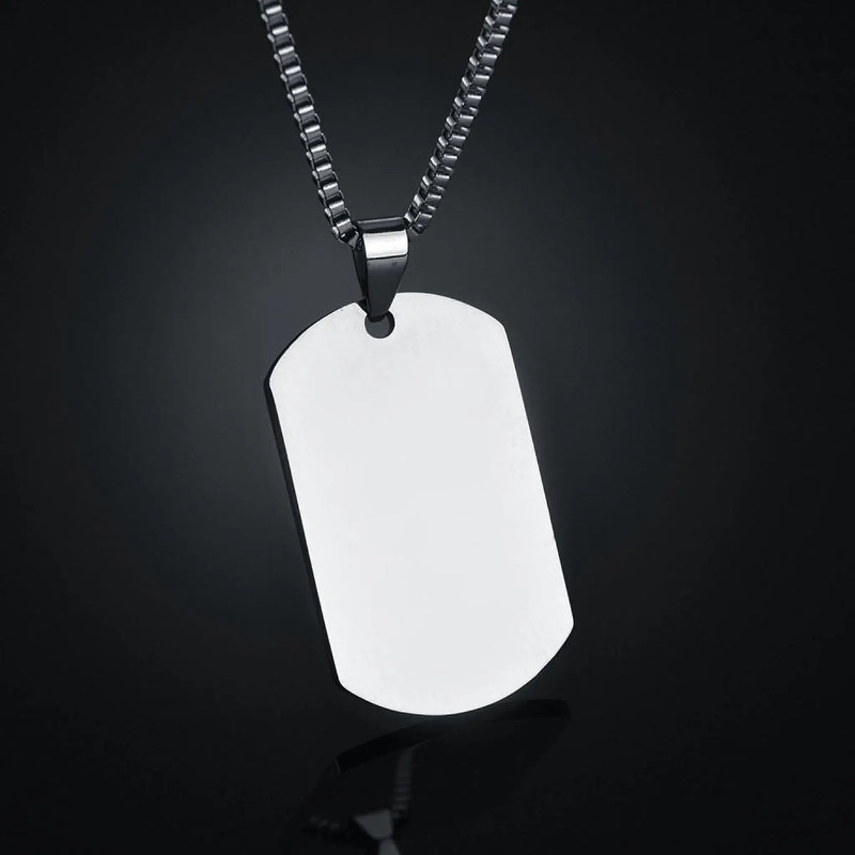 Titanium steel military brand stainless steel men’s necklace private custom dog brand name pendant offering lettering