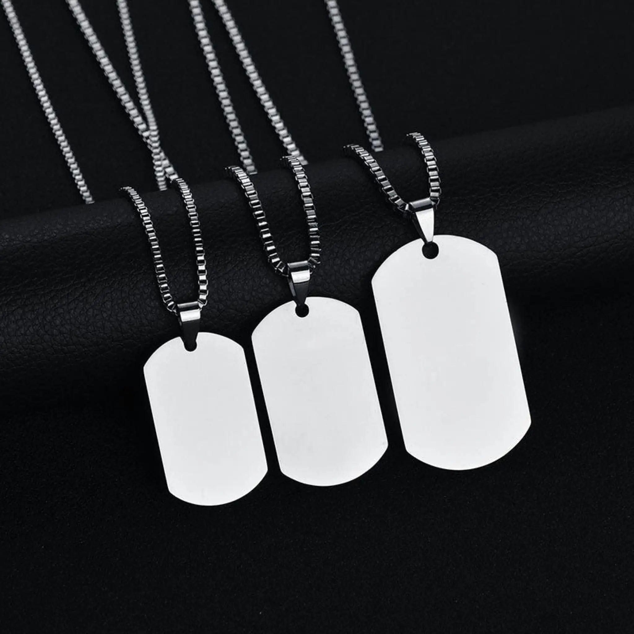 Titanium steel military brand stainless steel men’s necklace private custom dog brand name pendant offering lettering