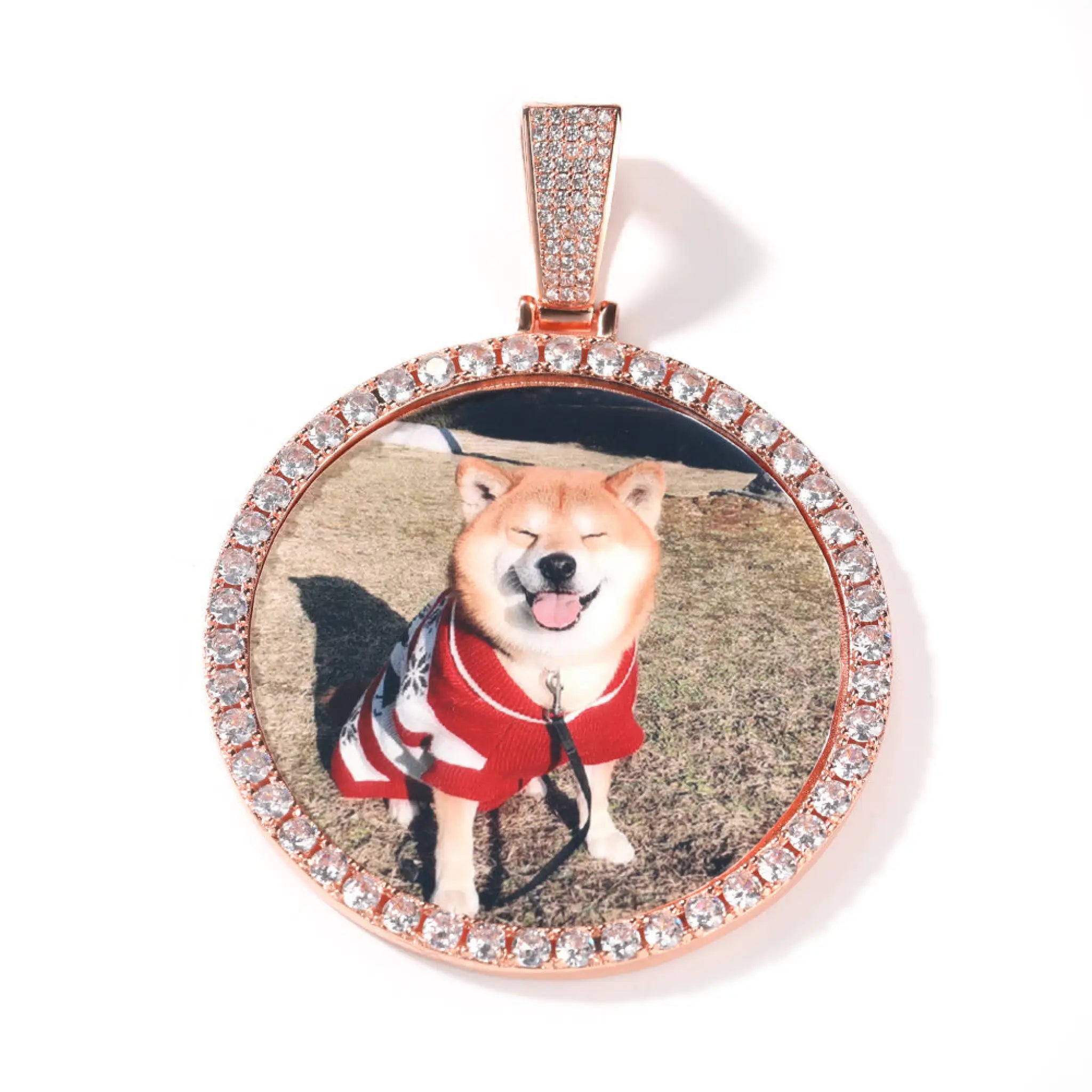 Women’s DIY Commemorative Photo Necklace - Rose Gold / 18inch - 7