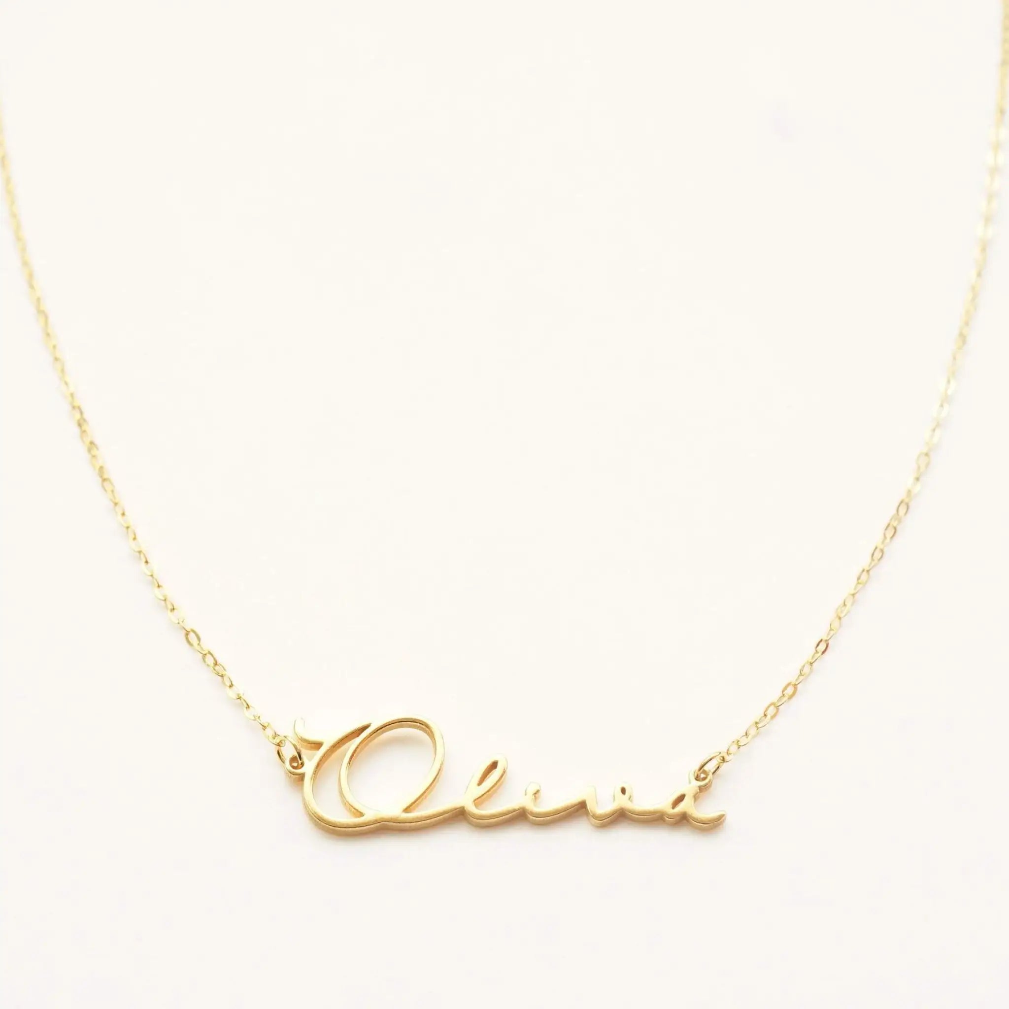 Women’s Personalized Name 18k Gold Necklace - Gold - Necklace